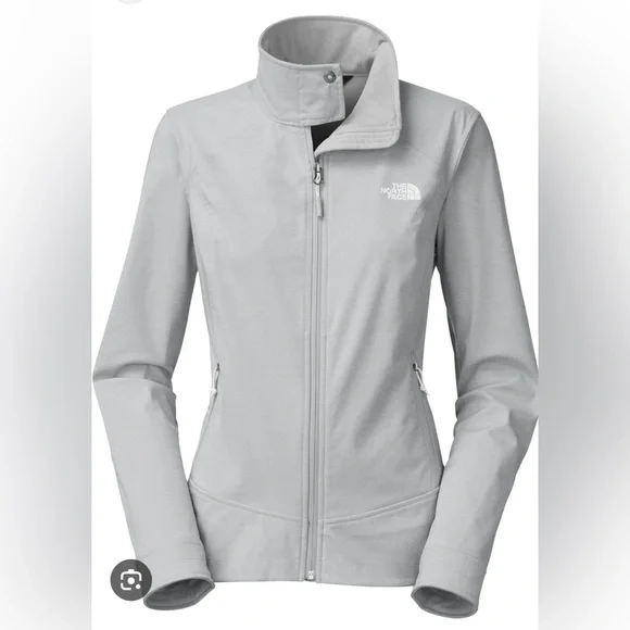 The North Face Gray Light Jacket with Stand-Up Collar woman’s size small - Picture 1 of 12